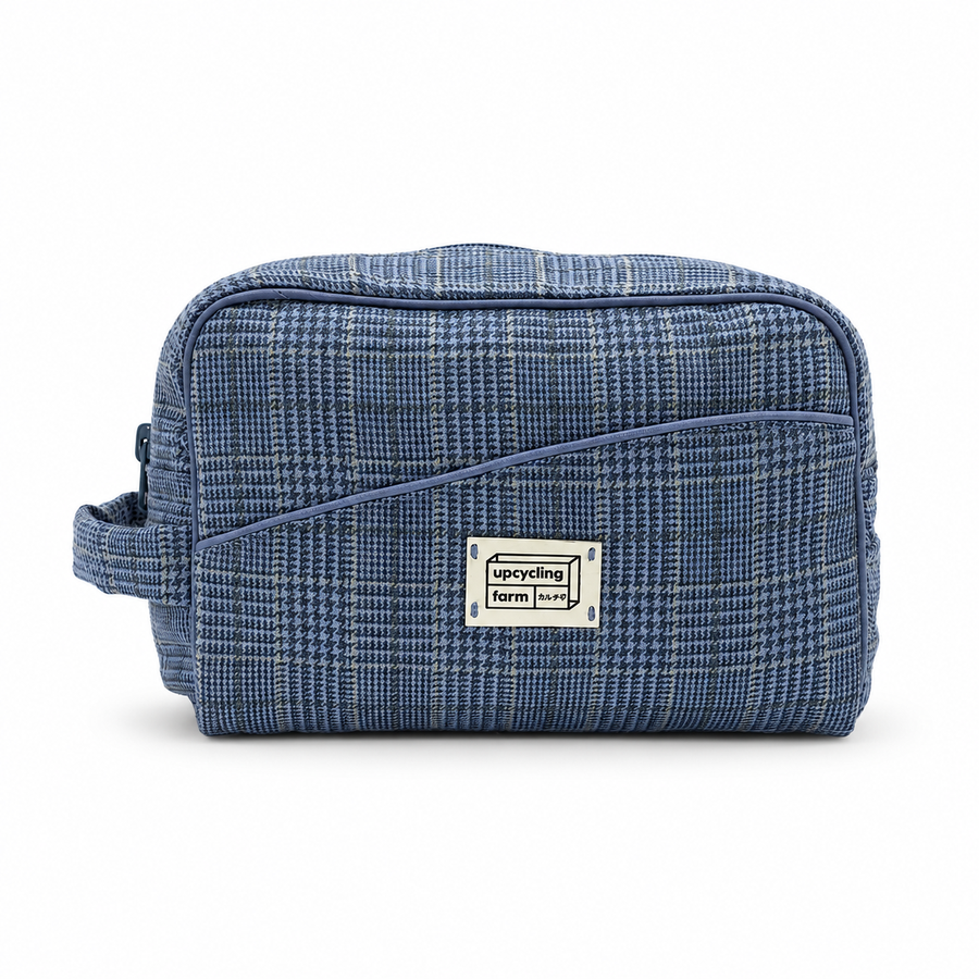 Denim Blue Houndstooth