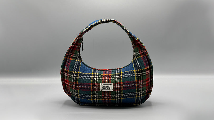 Multicolor Plaid Luna Bag