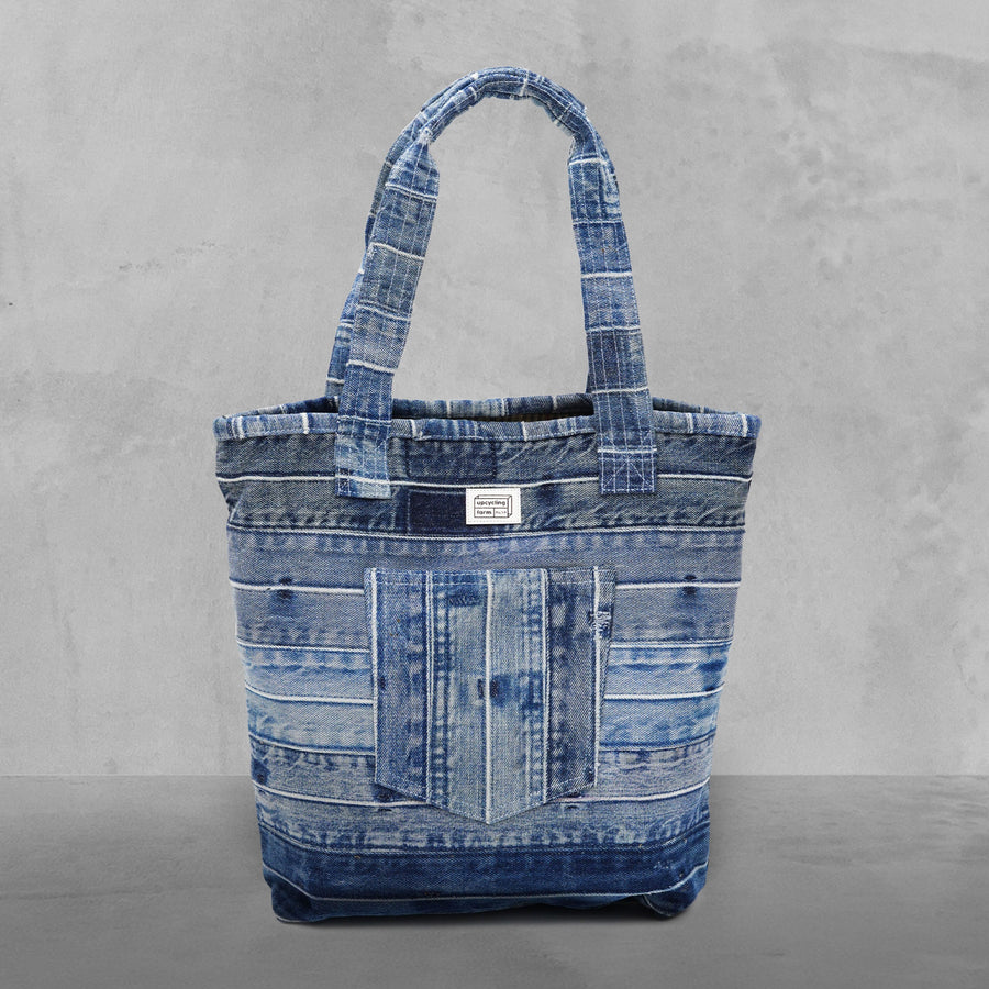 Denim Mosaic Tote