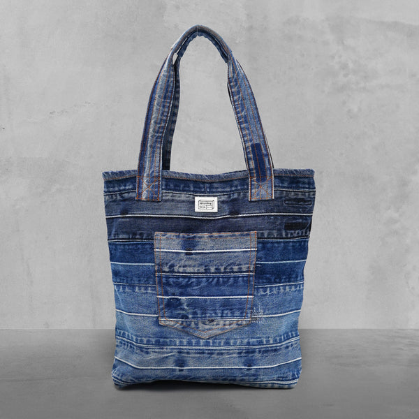 Indigo Patch Tote