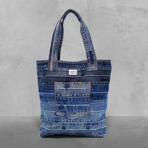 Indigo Patch Tote