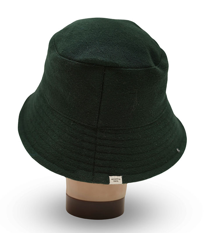Wool-Bucket-Hat-Bottle-Green-Image-One